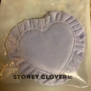 PURPLE- Stoney Clover Lane Velvet Heart Keychain Seeing Stars Collection
